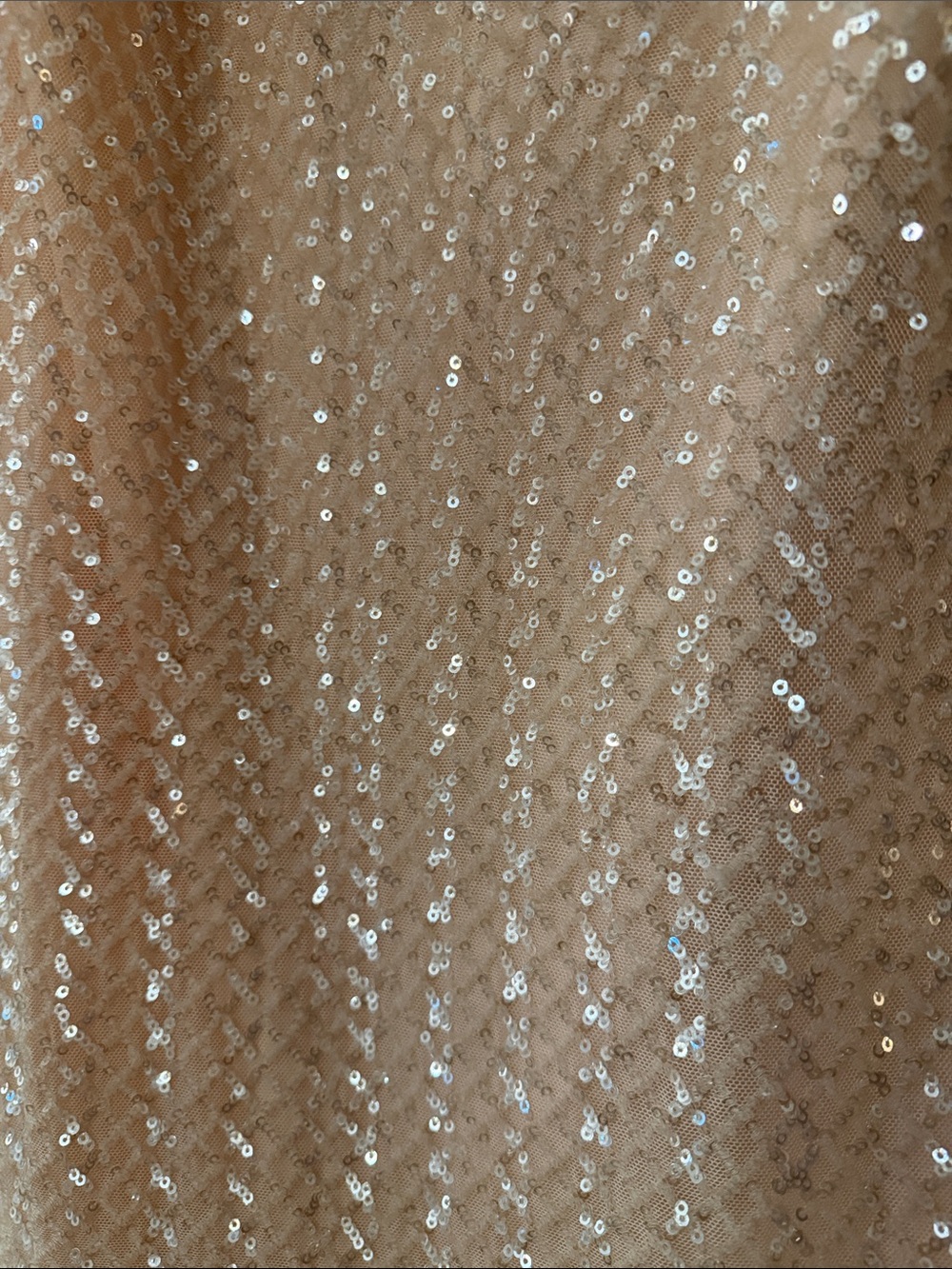 Beautiful Sequin Short Sleeve Dress in Blush worn once size 12 Great for parties
